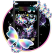 Colorful Neon Butterfly Theme