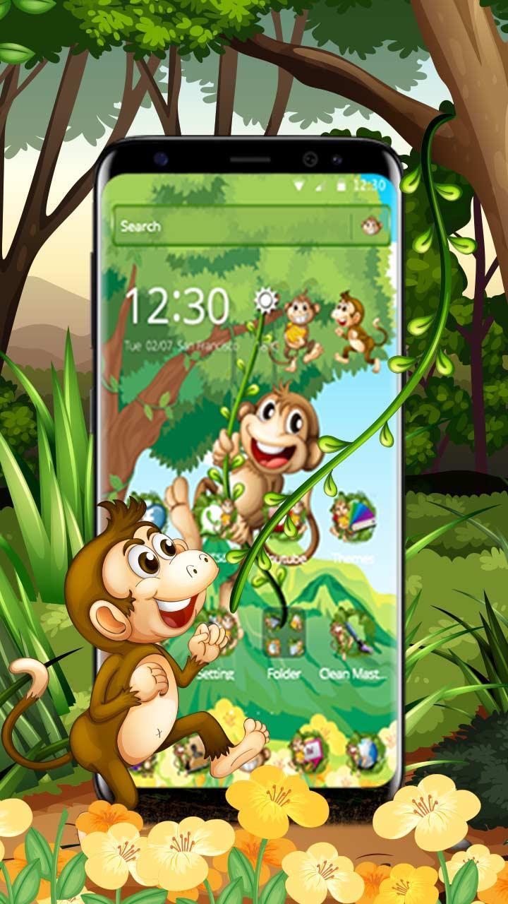 Tema Monyet Kartun Lucu For Android Apk Download