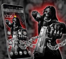 Horror Devil Death Skull Theme syot layar 1