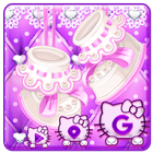 Lovely Purple Kitty Theme icône