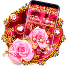 Soie Or & Rose Thème APK