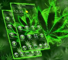 Green Weed Rasta Smoke Theme captura de pantalla 3