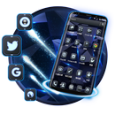 APK Tema di avvio della tecnologia Neon Black