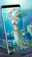 Tema Mermaid Laut poster