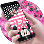 Pink White Black Micky Theme icône
