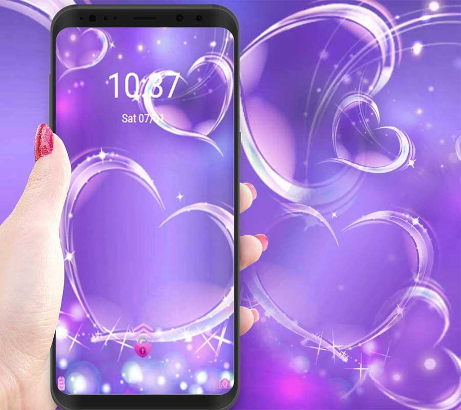 Cute Purple Love Theme Cute Wallpaper For Android Apk Download