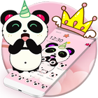 Pink Cute Panda Horn icône
