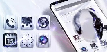 Silver Crystal Edge Effect Theme