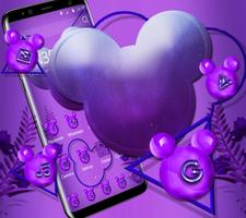 cute purple micky theme purple wallpaper capture d'écran 2