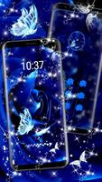 Blue Rose Raindrops Theme تصوير الشاشة 2