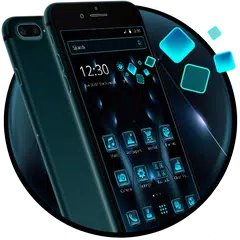 Скачать Cobalt Neon Tech Theme APK