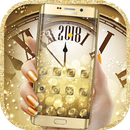 Golden Luxury Roman Clock 2018 Theme APK