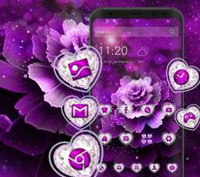 beauty purple crystal theme purple wallpaper capture d'écran 1