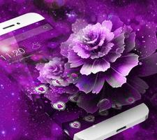 beauty purple crystal theme purple wallpaper capture d'écran 2