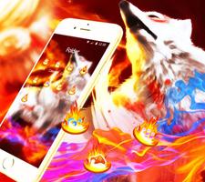 Golden Totem Fire Wolf Theme imagem de tela 2