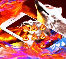 برنامه‌نما Golden Totem Fire Wolf Theme عکس از صفحه