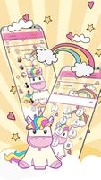 Cute Rainbow Unicorn Theme screenshot 1