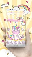 Cute Rainbow Unicorn Theme screenshot 2