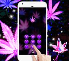 Purple Black Neon Rasta Weed Theme ภาพหน้าจอ 3