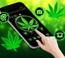 Neon Weed Rasta Theme تصوير الشاشة 2