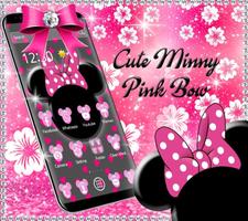 Pink Black Minny Bow Theme ポスター