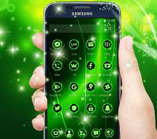 2 Schermata Neon Green Theme for Samsung