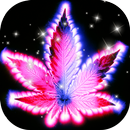 Purple Neon Rasta Weed Theme APK