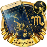 Cryptic Gold Scorpion Theme أيقونة