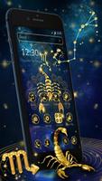 Cryptic Gold Scorpion Theme Plakat