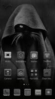 Black cat Ghost cat Matt black themes ICON Cartaz