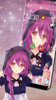 Anime Cute Kawaii Girl Theme syot layar 2