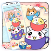 Cute Cup Cat Theme