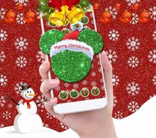 Micky Snowflake Christmas Santa Cap Theme poster