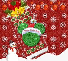 Micky Snowflake Christmas Santa Cap Theme screenshot 1