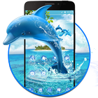 Aquatic Dolphin Mammals Theme أيقونة