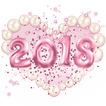 año nuevo, rosa, gatito, tema