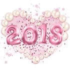 New Year Pink Kitty Theme आइकन