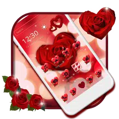 Wine Red Rose Theme APK 下載