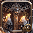 Cool Hell  Black metal skull theme skull APK