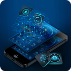 Blue technology theme আইকন