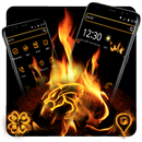 Noir Feu Thème APK