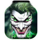 Joker-Superheld-Thema Zeichen