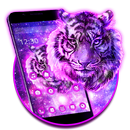 Purple Galaxy Tiger Thème APK