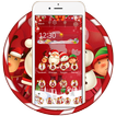 Red santa claus christmas happy theme