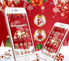 Red santa claus christmas happy theme ảnh chụp màn hình 1