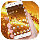 Golden City Simple High Tech Network Theme APK