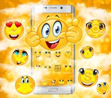 Cute Emoji Smileys Theme ポスター