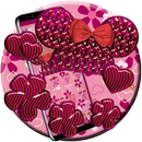 beautiful pink micky and beautiful petals theme APK
