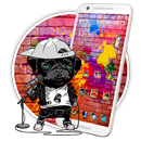 Multicolored Graffiti Pup Theme APK