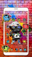 Multicolored Graffiti Pup Theme imagem de tela 1